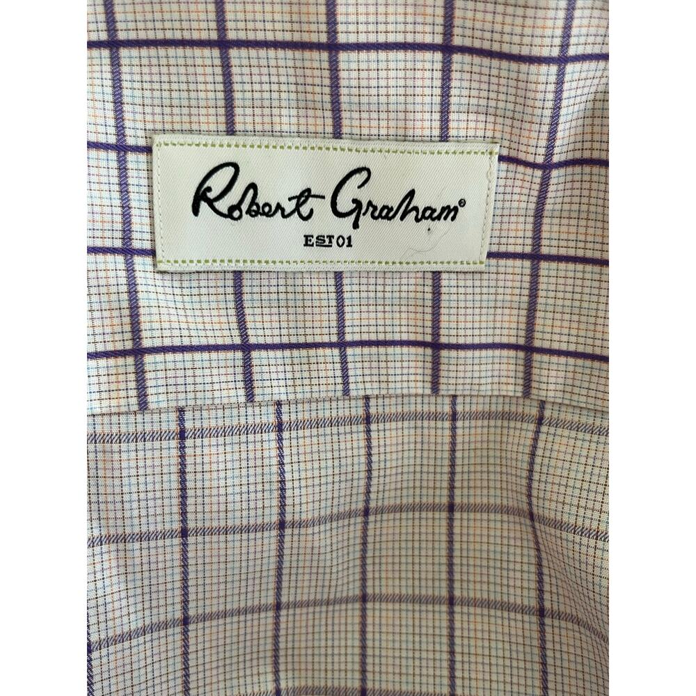 Robert Graham Men’s Dress Shirt - Size 16 (41) - 100% Cotton - Picture 3 of 10